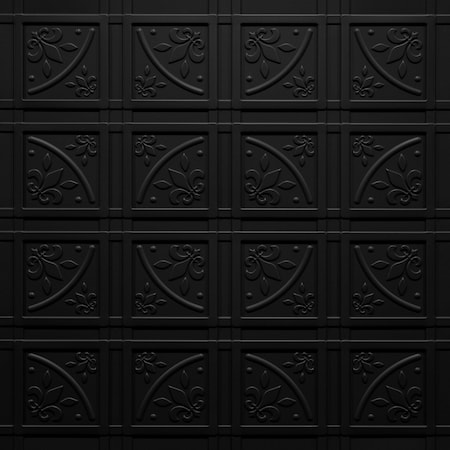 Ceilume Lafayette 2ft x 2ft Black Ceiling Tile V3-LAF-22BKO